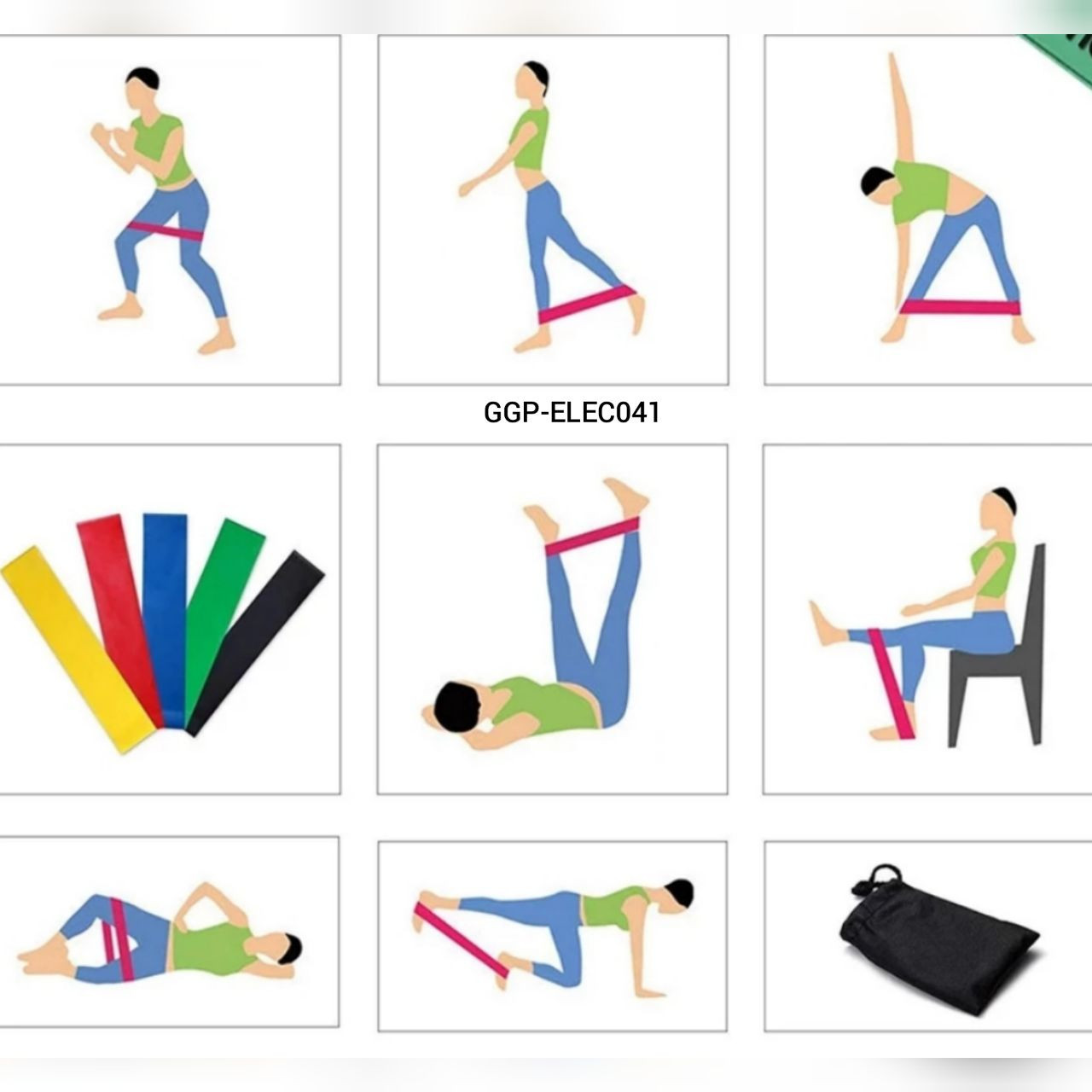 Miniatura 2 de BANDAS ELÁSTICAS PARA ENTRENAR x5